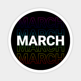 born in March Magnet